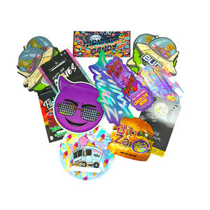 Bolsa de Mylar con Cierre Hermético, Forma Irregular, 3.5g, a Prueba de Olores, con Holograma, Forma Especial para Alimentos y Dulces, en Existencia - Product Image 1