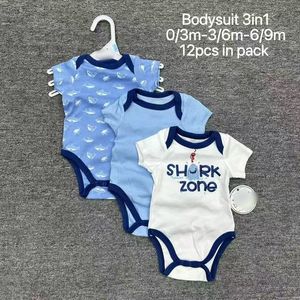 Set Pagliaccetto C20XL in Cotone per Neonato 0-9 Mesi, Tutina alla Moda per Bambino e Bambina 3 Pezzi, Abbigliamento per Neonati - Product Image 4