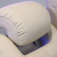 Fauteuil inclinable électrique moderne pour adultes et personnes âgées, en cuir, avec massage, chauffage, repose-pieds extensible, télécommande sans fil