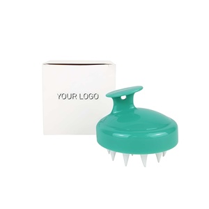 Compact and Foldable Ionic Silicone <b>Scalp</b> Massager Cushion Paddle Hair Growth Scrubber Hair Stimulator <b>Brush</b> - Product Image 2