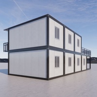 Maison modulaire de luxe personnalisée conteneur isolé pour restaurant bureau vie design contemporain en acier
