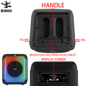 Binko Loa di động <span class=keywords><strong>Guitar</strong></span> đầu vào Loa máy tính màu xanh răng kết nối âm nhạc mini thông minh LED ip67waterproof ánh sáng Loa - Product Image 4