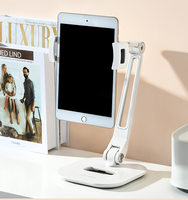 360 derece rotasyon Metal ayarlanabilir uzun kol Tablet telefon tutucu