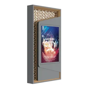 Dubai'de açık Metal reklam ışık kutusu P4 tam renkli LED ekran açık reklam