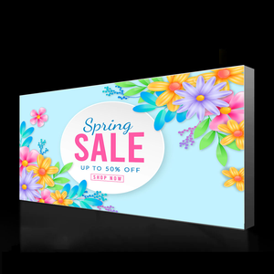 Caja de luz de aluminio, soporte de tela LED retroiluminado de dos caras plegable portátil para fotografía, venta al por menor y exhibiciones de ferias comerciales - Product Image 4