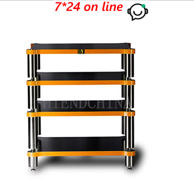DY-015 Split Version HiFi Speaker Solid Wood Amplifier Rack Cabinet Speaker Audio Equipment BracketTripod Shot Nail