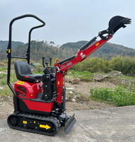 Mini-excavatrice sur chenilles 0,8 tonne Chuangxin 2026 CX006B, alimentée au diesel avec moteur et pompe, pour travaux de construction à petite échelle
