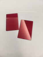 2mm Thickness Optical Hoya R-62 Hb610 Rg610 Red Filters Glass 85% Light Transmittance for Camera & Lighting with Hole