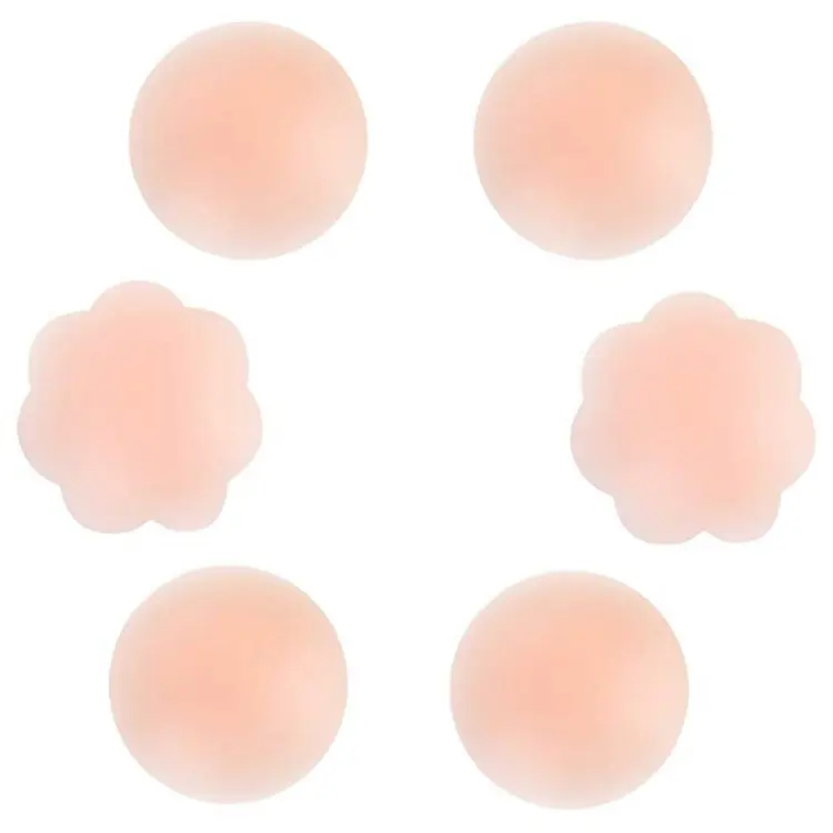 seamless stickers pasties custom Invisible Nipple tape Cover Undercover Reusable Self Adhesive Silicone Nipple Coves for Women