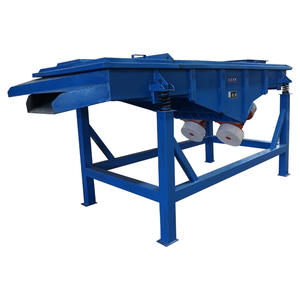 Equipo de cribado industrial para minería, criba vibratoria lineal de acero inoxidable de 1 capa para productos químicos - Product Image 1