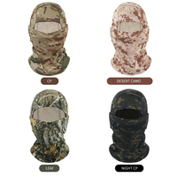 Masker Balaclava Kamuflase Termal Polar Fleece Hangat Musim Dingin, Pelindung UV Tahan Air untuk Olahraga Ski dan Memancing