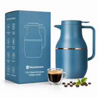 Carafe à café isotherme sous vide de 1,2 L, pot thermique en acier inoxydable 18/8, maintient le café chaud et froid