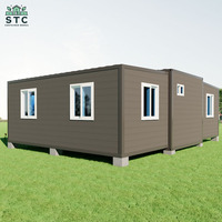 20ft/30ft/40ft livraison gratuite pliant luxe 2 3 4 chambres à coucher vivant mobile modulaire préfabriqué maisons en conteneur