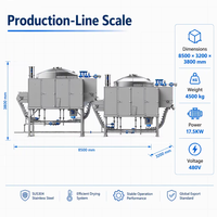 Séchoir à bande industriel 3-6T/H pour ligne de production de frites