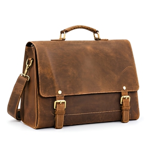 Premium Genuine Leather Crossbody Messenger <b>Bag</b> <b>Small</b> Sport Satchel for <b>Laptop</b> Work Office Travel Unisex Business Collection <b>Bag</b> - Product Image 3