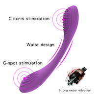 Biegsame Frauen G-Punkt Klitoris Vibrator Dildo USB Wiederauf ladbar 10 Vibrations modi Wasserdicht Leistungs starkes Double Ended Sexspielzeug