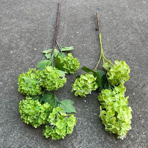 LO-1143 Tallos de Flores Artificiales Verdes al por Mayor, Hortensias, Rosas y Dianthus Artificiales para Jarrones Minimalistas y Decoración del Hogar Wabi Sabi - Product Image 4
