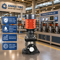 Pompa Air Sentrifugal Multistage Vertikal IPUS VM0403 Bertekanan Tinggi dari Baja Anti Karat untuk Pengolahan Air RO