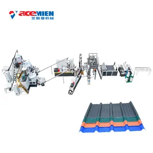 PVC Roof tile making machine concrete pet plastic roof tile making forming machine price production line