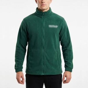 Chaqueta de Forro Polar Verde Personalizable para Niños, con Cierre Completo, Cuello Alto, Abrigo Cálido para Primavera, para Senderismo, Camping, Trabajo, Venta al Por Mayor - Product Image 2
