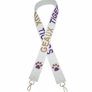 Sac perlé artisanal de luxe avec couture en croix et broderie à bandoulière - Product Image 1