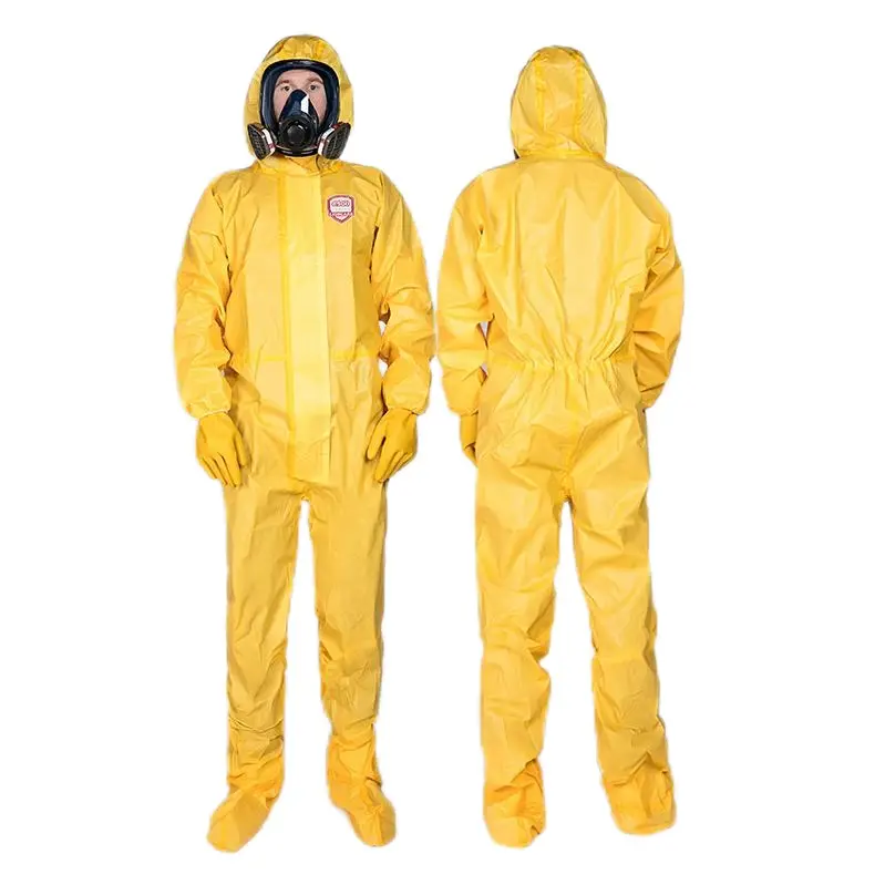 Chemical Protective Suit Hazmat Radiação Prova Óleo e Gás Workwear PPE global