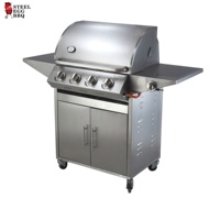 Barbecue à gaz SEB Kamado en acier inoxydable, portable, facile à nettoyer, pour la cuisson de la viande en extérieur, idéal pour les fêtes de jardin