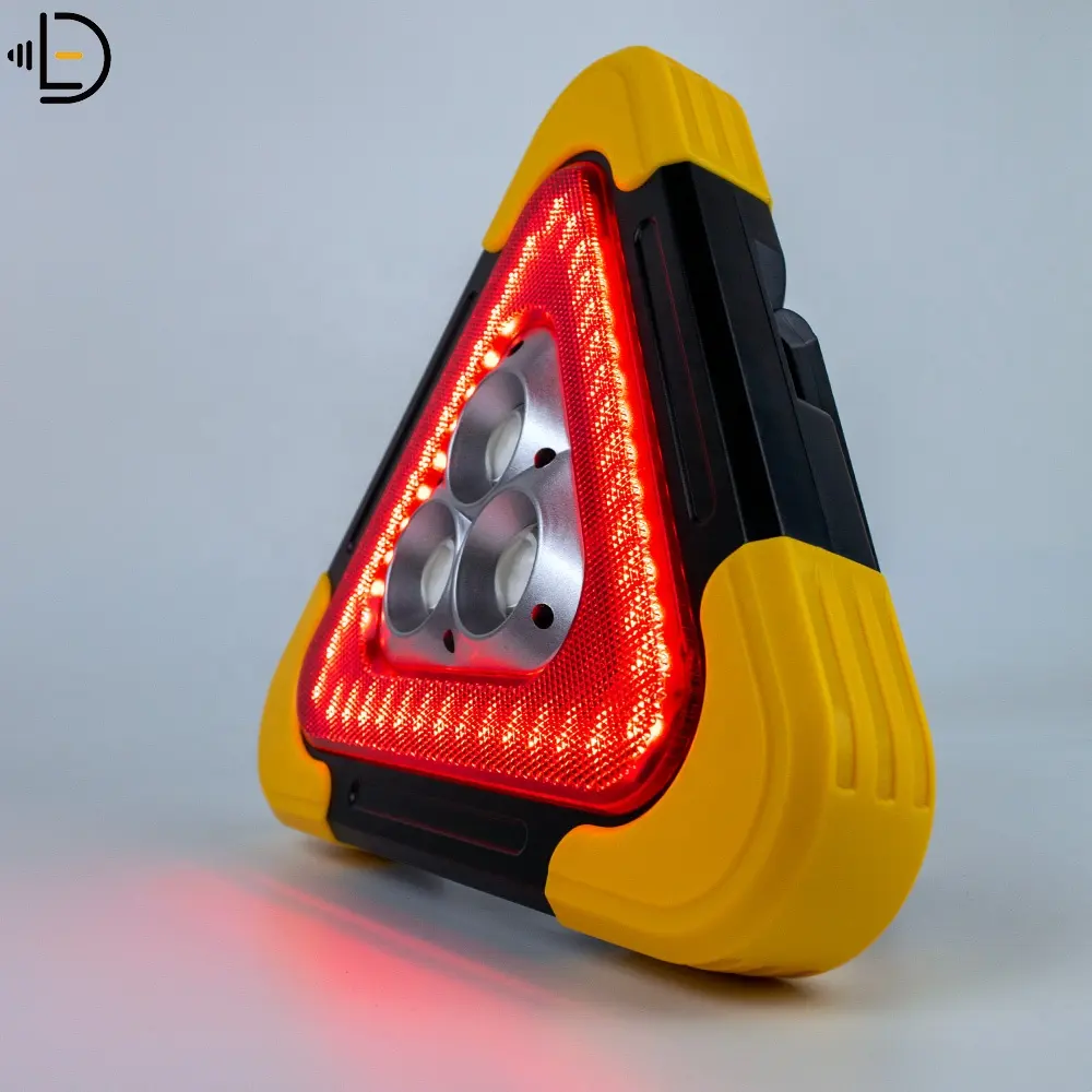 Lampe solaire à LED COB en forme de Triangle, torche alimentée par batterie Rechargeable par USB, lumière d'urgence, idéale pour le travail, le Camping, les voyage ou la voiture