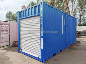 Tự lưu trữ di động 10ft 10 ft 10 feet cao Cube đôi cửa cuốn <span class=keywords><strong>container</strong></span> kim loại Hướng dẫn sử dụng cuộn lên tấm cửa - Product Image 6