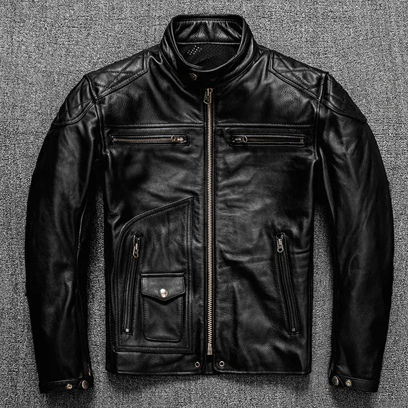 High Quality Winter Men Wholesale Genuine Leather Jacket leather fashion jacket