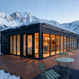 Casas pequeñas desmontables de 20 pies listas para enviar-Casa de estructura versátil para jardín, dormitorio, casa de <span class=keywords><strong>playa</strong></span> y hotel - Product Image 1