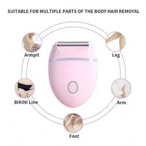 Afeitadora Eléctrica Portátil Mini Impermeable al por Mayor para Mujer, Depiladora, Eliminación de Vello Facial para Mujer - Product Image 3