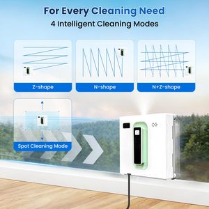 Robot Limpiacristales Automático con Función de Pulverización de Agua Atomizada, Control Remoto, Diseño Recargable para Hogar, Oficina, Vidrios B2B - Product Image 5