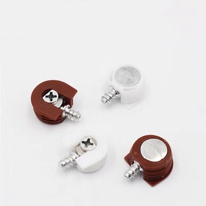 Fastener Furniture Fittings Invisible Shelf Supports Rafix Wood <b>Cabinet</b> 3 In1 Plastic Furniture Connector - Product Image 3