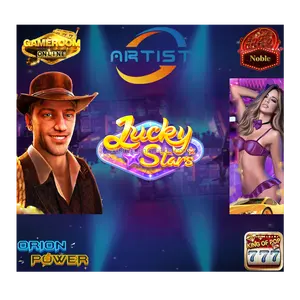 Nouveau Lucky Stars Noble King Of Pop Gameroom Logiciel de jeu de poisson en ligne Version 3D à vendre