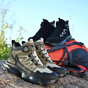 <span class=keywords><strong>Botas</strong></span> de Seguridad Profesionales de Media Caña para Hombre, con Puntera de Acero Anti-Impactos y Anti-Pinchazos, con Hebilla Giratoria para Montañismo - Product Image 6