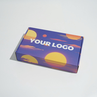 Offre Spéciale personnalisé conçu de luxe ondulé emballage vêtements boîte postale portable biodégradable et compostable