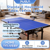Table de ping-pong Pusun tout temps 15 mm 18 mm 25 mm en PVC pliable et durable, imperméable pour une utilisation en intérieur/extérieur dans les clubs et les écoles