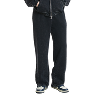 Pantalon de jogging ample en coton et polyester, personnalisé, épais, avec cordon de serrage et poches, style streetwear pour hommes – Vente en gros