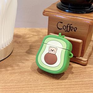 Étui de dessin animé 3D pour <span class=keywords><strong>Airpods</strong></span> Pro mignon petit ours <span class=keywords><strong>avocat</strong></span> accessoires de couverture d'écouteurs avec Silicone pour étui <span class=keywords><strong>Airpods</strong></span> - Product Image 3