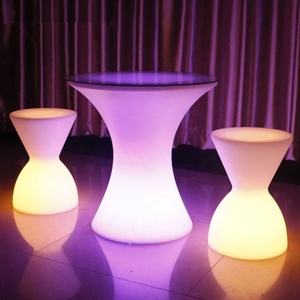 Glowing Led Bar đồ nội thất ánh sáng lên Cocktail tableled ghế và nhựa LED Light Up Bar bảng - Product Image 6