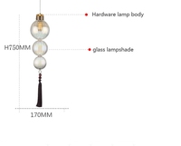 Nordique Creative Salle À Manger En Verre Pendentif Lumières Moderne Simple Chambre Étude Bar Personnalité Designer Lustre