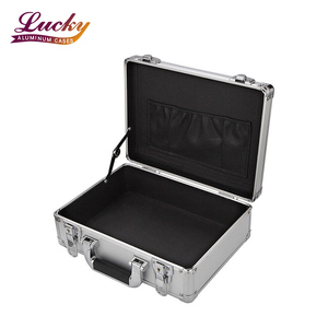 Estuche pequeño de <span class=keywords><strong>aluminio</strong></span> para transporte de vuelo, herramienta portátil de viaje, organizador, maletín - Product Image 1
