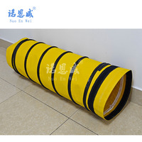 Conduit de ventilation rétractable en PVC souple industriel pour aéroport, gymnase, parc, climatisation, transport d'air froid/chaud, isolation