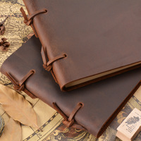 Journal en cuir vintage fait main, cadeau pour homme et femme, accessoires d'écriture pour les voyages d'affaires