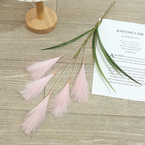 D331 Style nordique en gros 5 têtes Simulation Reed Bouquet artificielle plante verte fleurs séchées roseau pampa décoration <span class=keywords><strong>de</strong></span> la maison - Product Image 6