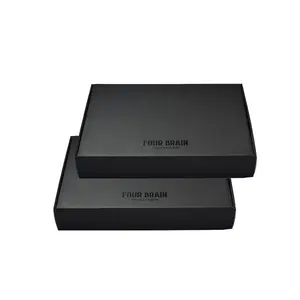 Produttori scatole di imballaggio per vestiti stampate personalizzate di diverse dimensioni scatola di spedizione UV nera