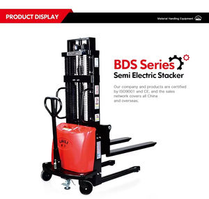 Apilador Eléctrico Semihidráulico para Palés, Transpaleta con Operador a Bordo, 1000 kg, 1500 kg, 2000 kg, en Oferta - Product Image 2