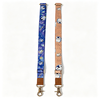 Lanière en polyester imprimée HD avec crochet métallique réglable – Accessoire personnalisé pour enfants, fêtes, maternelle et activités pour enfants