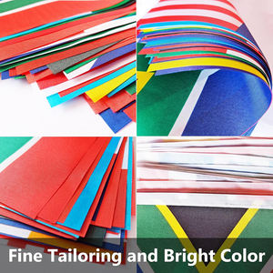 Ручной Национальный флаг 14x21 см прочный экологически чистый пластиковый флагшток с цифровой печатью на полиэфирном материале ярких цветов - Product Image 5